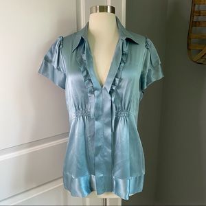 BCBG Silk Blouse- Size Large